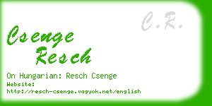 csenge resch business card